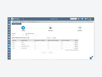 edusys pre school management software-library