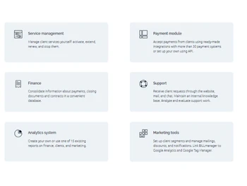 BILLmanager features