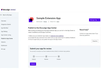 docusign software-extension