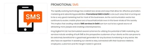 Static Bulk SMS promotional sms