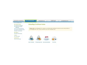 globalsign alphassl authentication