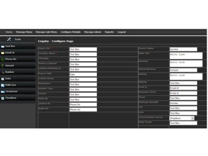 RPlus Stock Management Software-Enquiry configure page