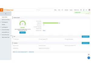 alibaba cloud web hosting instance