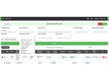 Ramp Fleet Management-dashboard
