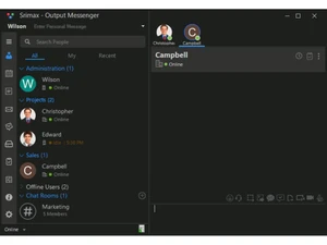 srimax output messenger dashboard