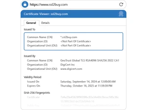 GeoTrust QuickSSL Premium Wildcard