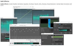 Wavepad fft Sound Analyzer add effects