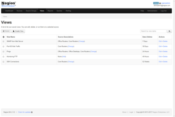 Nagios Network Analyzer views