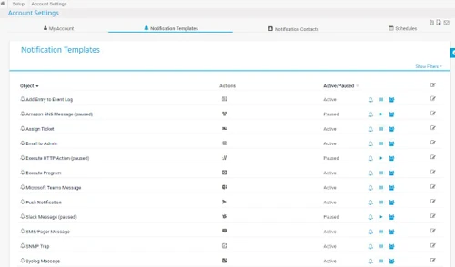 PRTG Network Monitor notification template