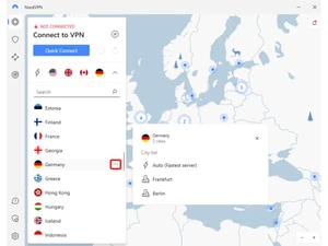 NordVPN connect