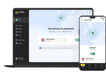 Norton Secure VPN dashboard