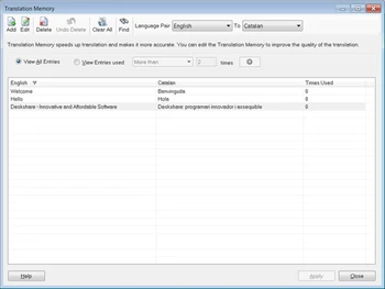 deskshare site translator memory