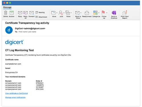 digicert secure site ssl activity