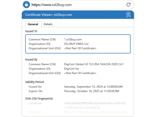 Digicert Wildcard SSL