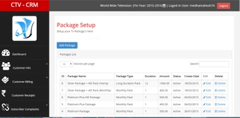 STB CRM package setup