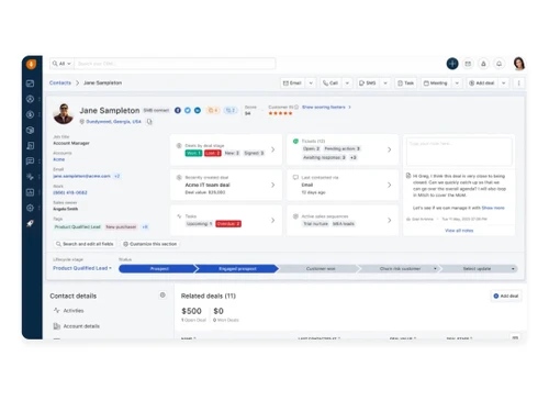 Freshsales CRM contacts