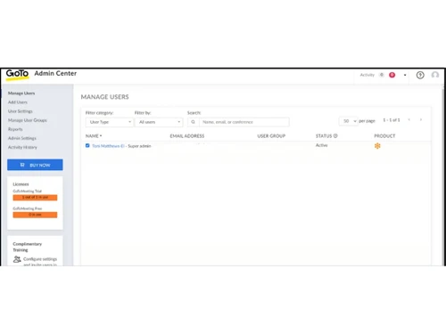 gotomeeting software-adminecenter