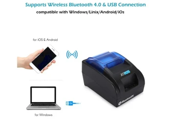 H58BT Bluetooth Thermal Printer wireless