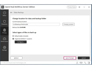 quickheal antivirus for server-backup