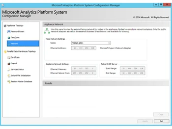 Microsoft Analytics Platform System Network