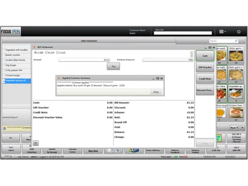 focus pos-bill settlement