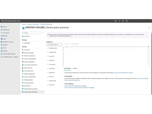 Microsoft Intune admin