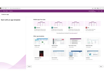 microsoft power apps template