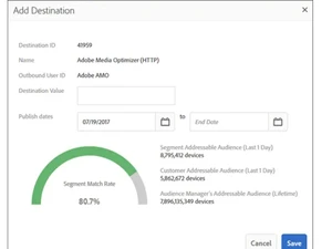 adobe audience manager-destination