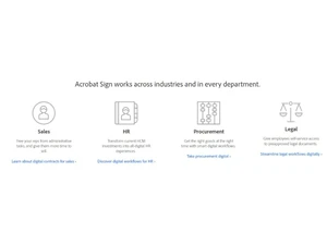 Adobe Sign departments
