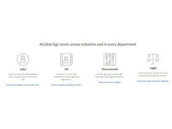 Adobe Sign departments
