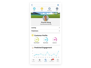 Salesforce app cloud UI