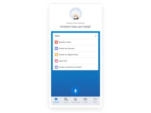 Salesforce app cloud voice assistant