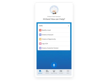 Salesforce app cloud voice assistant