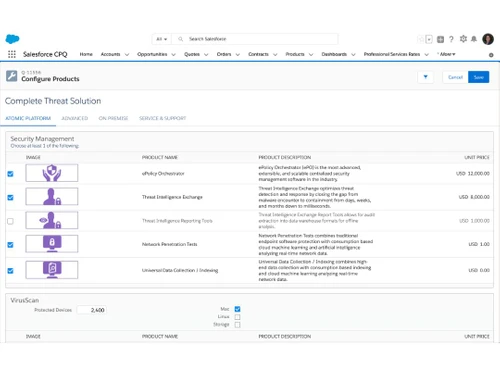 Salesforce CPQ Configure