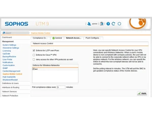Sophos UTM control