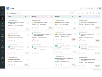 manageengine servicedesk plus requests
