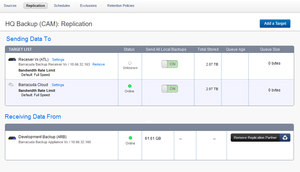 Barracuda Backup replication
