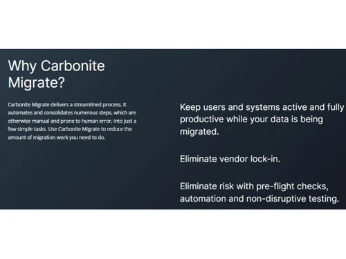 Carbonite Migrate Why choose carbonite migrate