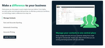 clarity manage contacts