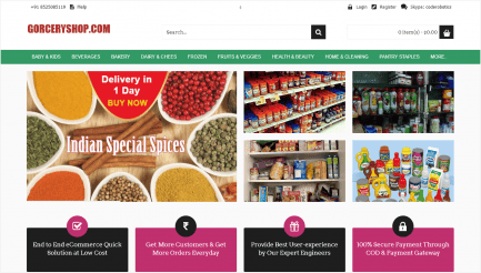 CodeRobotics Grocery Shop Ecommerce Script