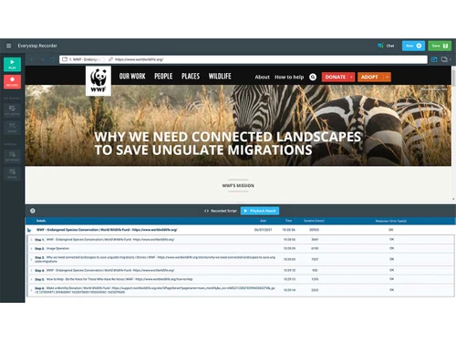 Dotcom Monitor recorder