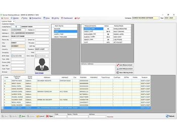 Sunrise Tailoring Software orders