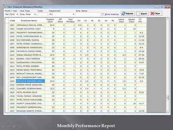 Sunrise Payroll attendance