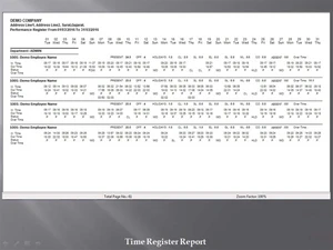 Sunrise Payroll report