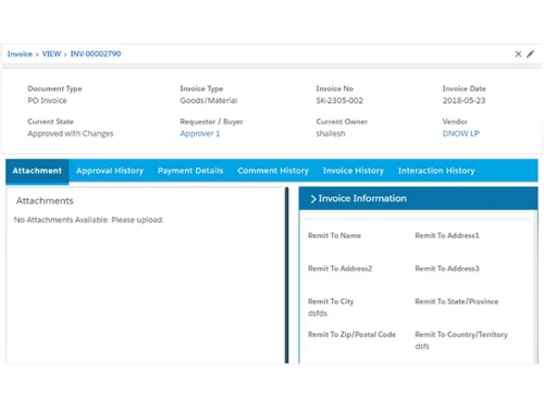Genpact Cora Apflow Invoice
