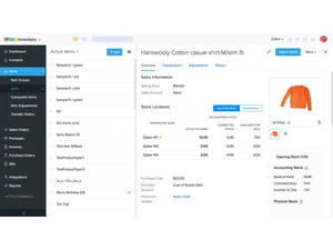 zoho inventory-items