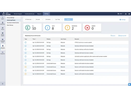zoho assist-analytics