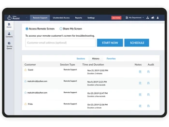 zoho assist-dashboard