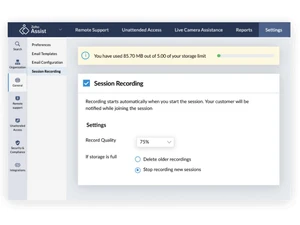 zoho assist-recording