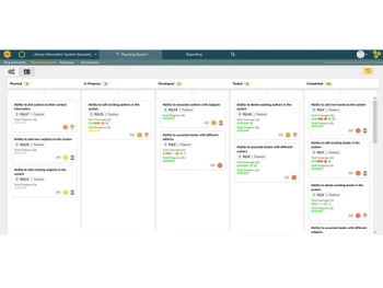 Inflectra Spirateam Board